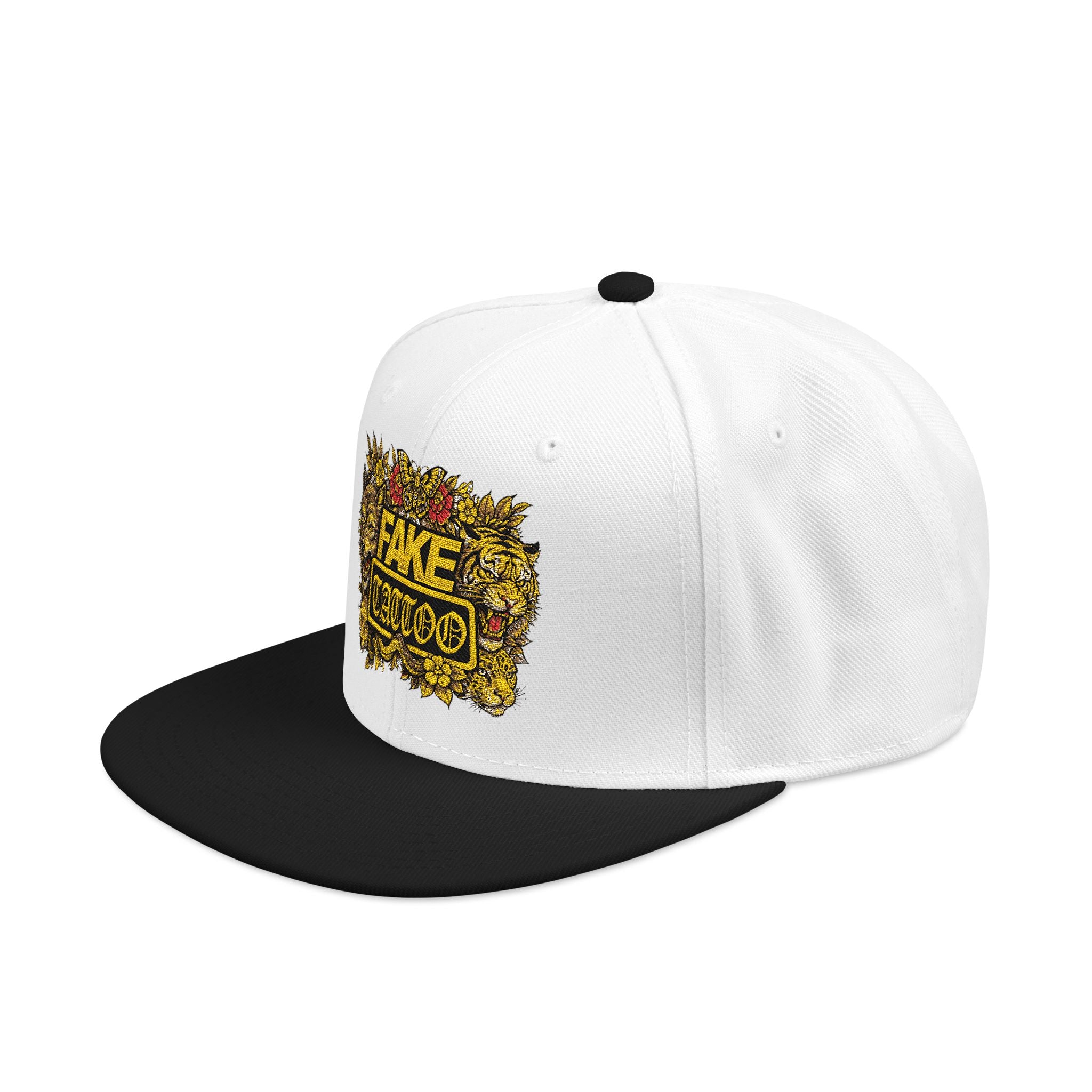 Embroidered 'Game Over' Floral Snapback Hat