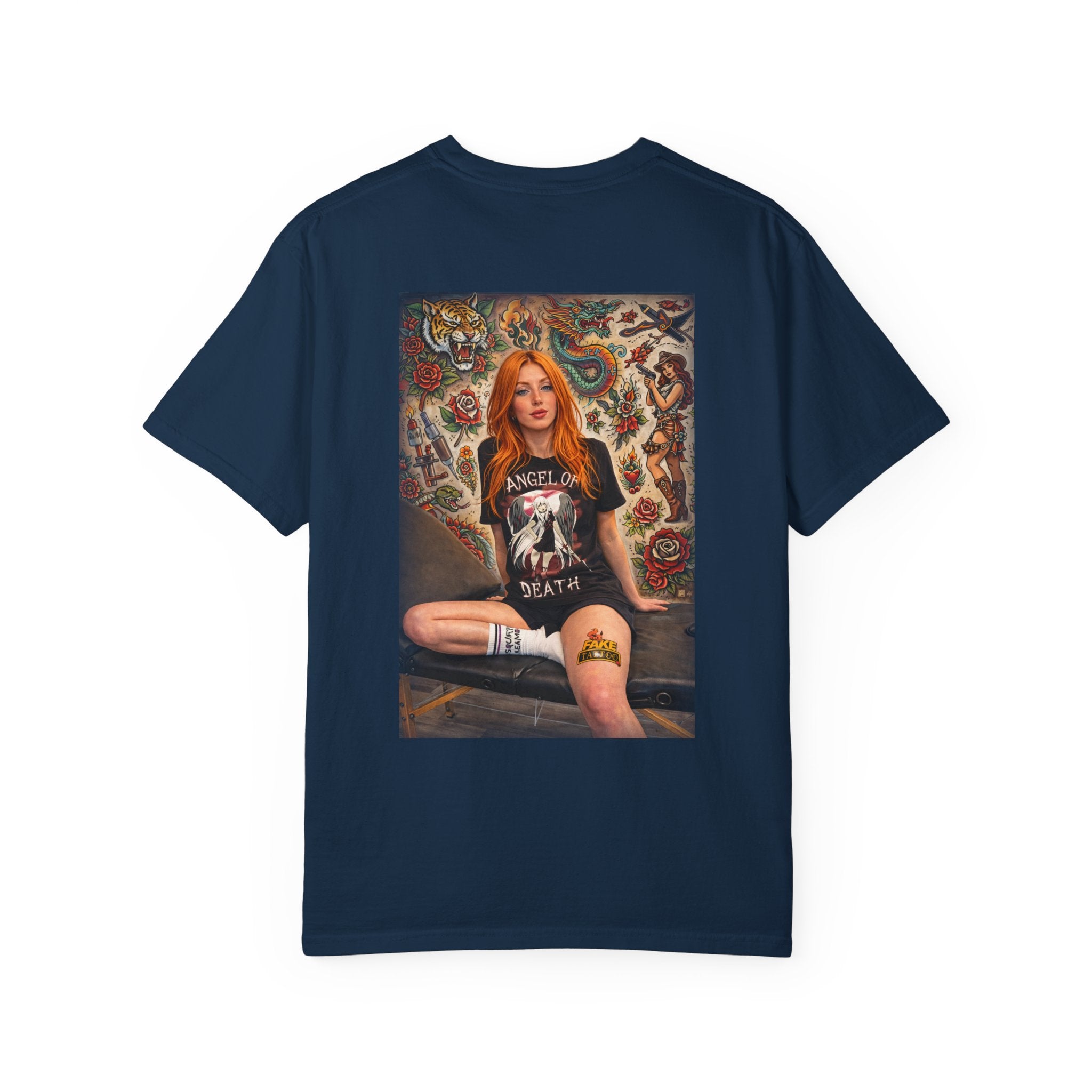 Fake Tattoo Graphic T-Shirt — Redhead Design