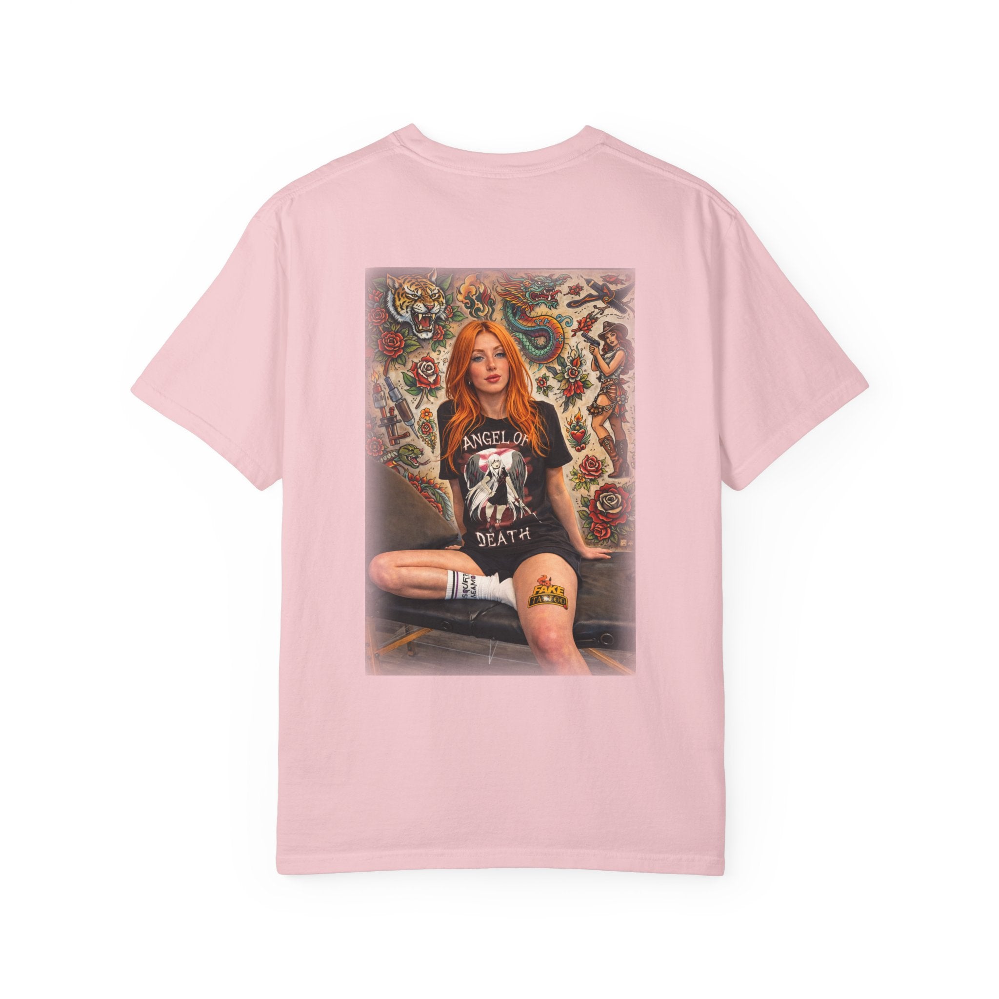 Fake Tattoo Graphic T-Shirt — Redhead Design