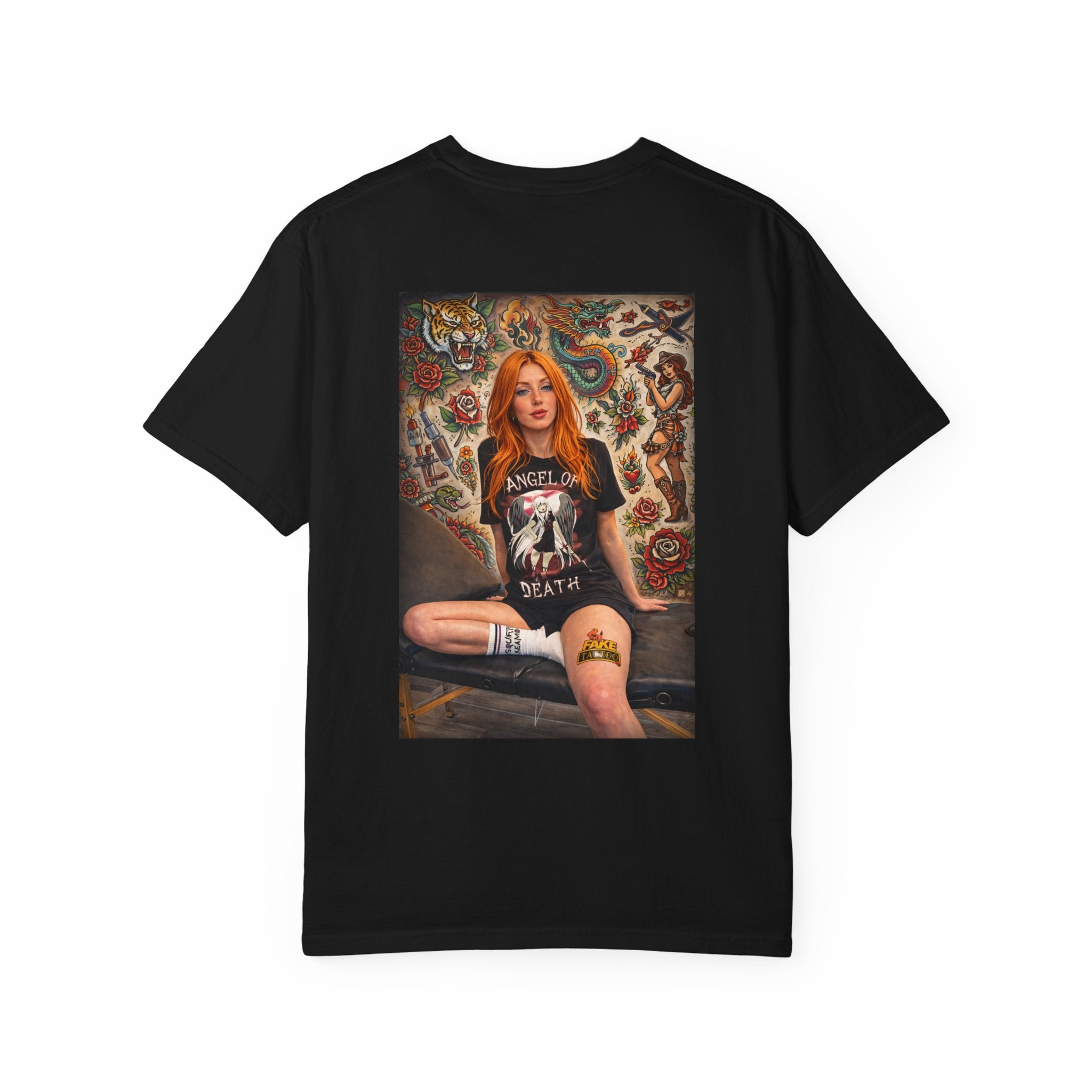 Fake Tattoo Graphic T-Shirt — Redhead Design