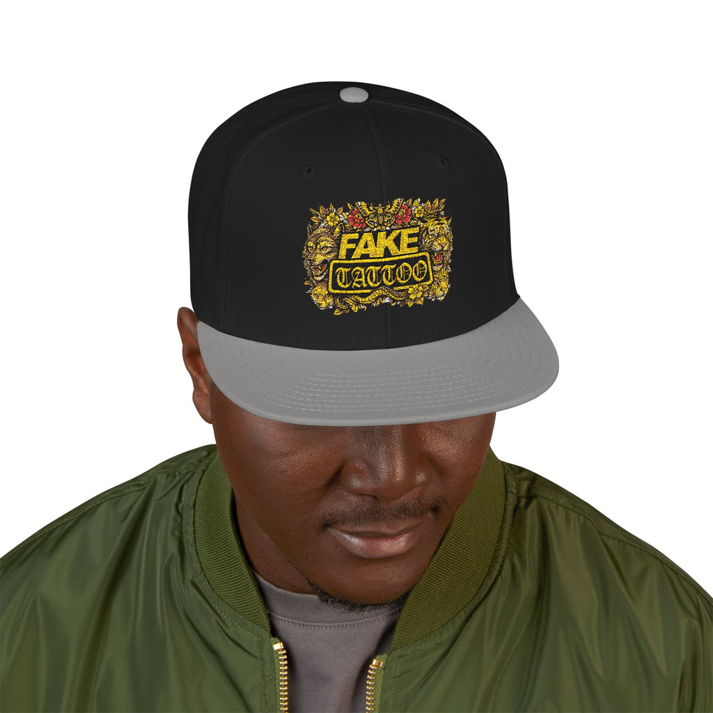 Embroidered 'Game Over' Floral Snapback Hat