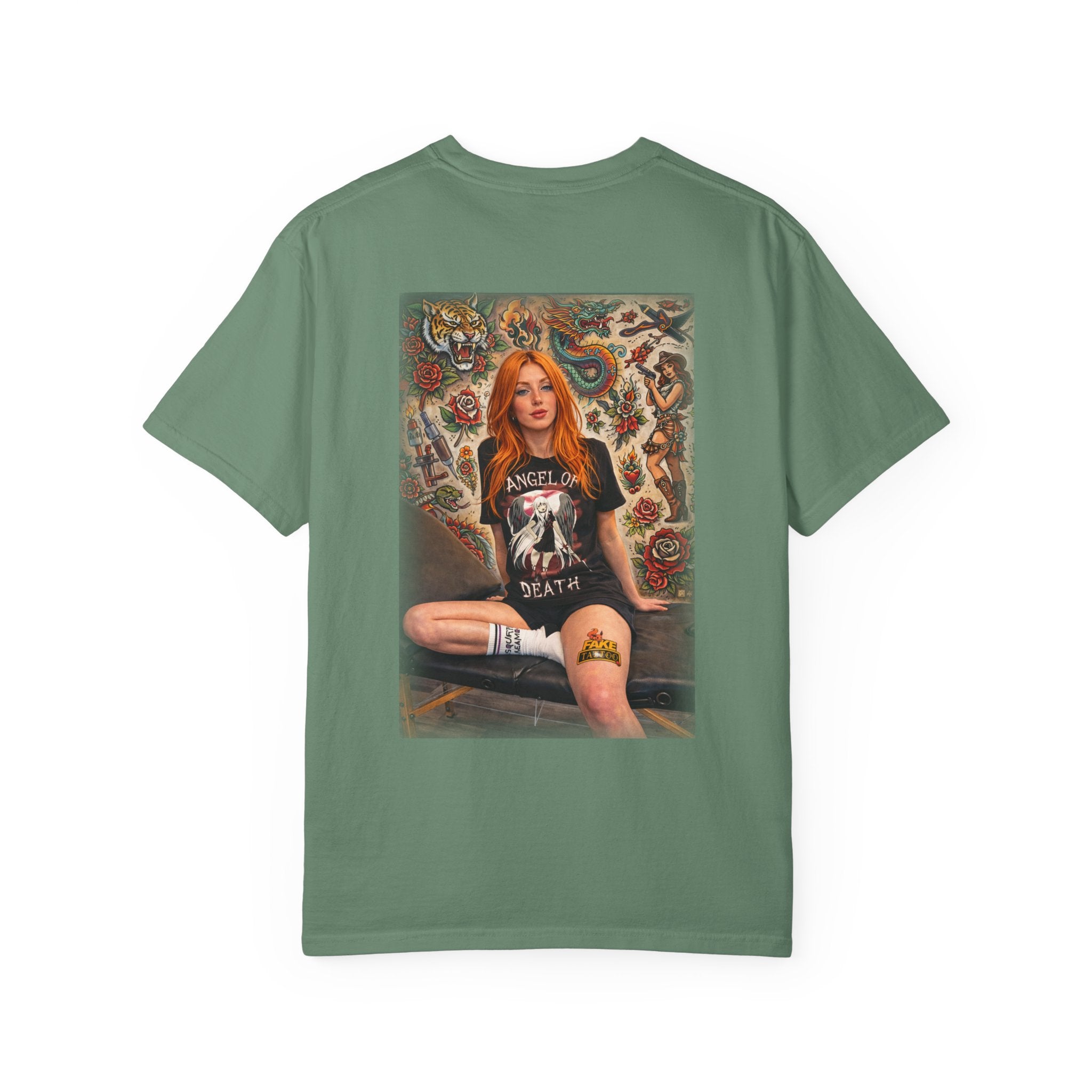 Fake Tattoo Graphic T-Shirt — Redhead Design