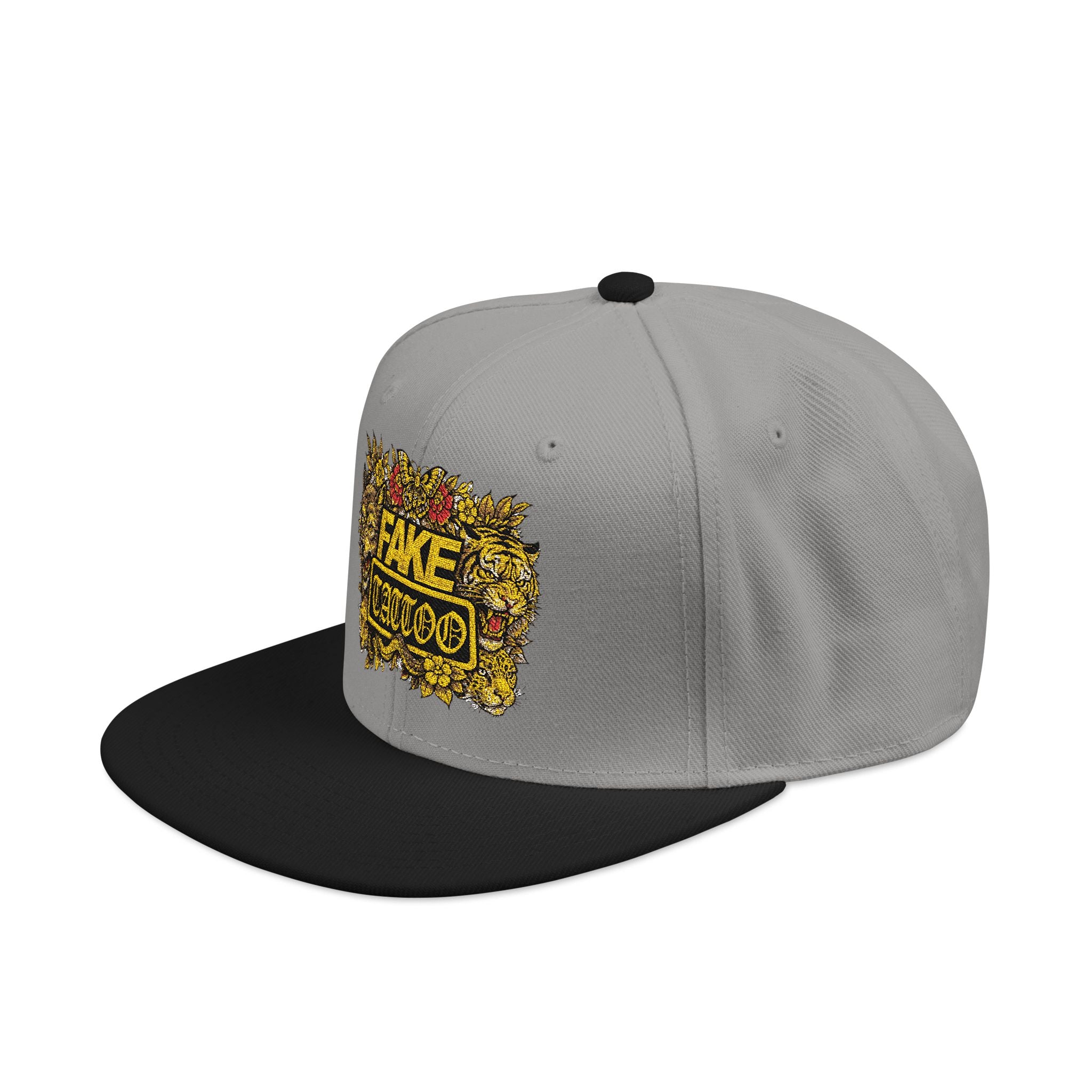 Embroidered 'Game Over' Floral Snapback Hat