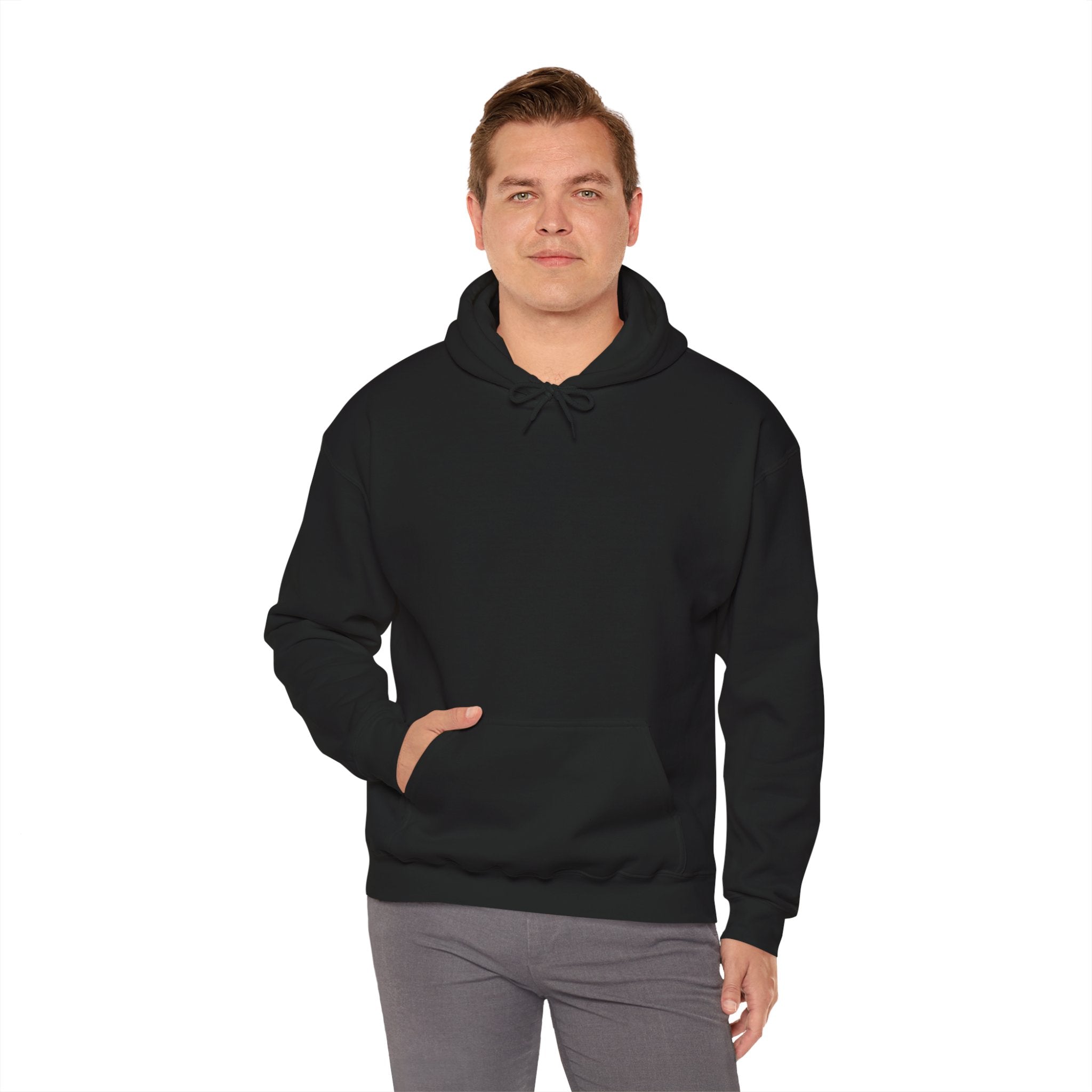 Fake Tattoo Hoodie – Retro Yellow Emblem Back Print Sweatshirt
