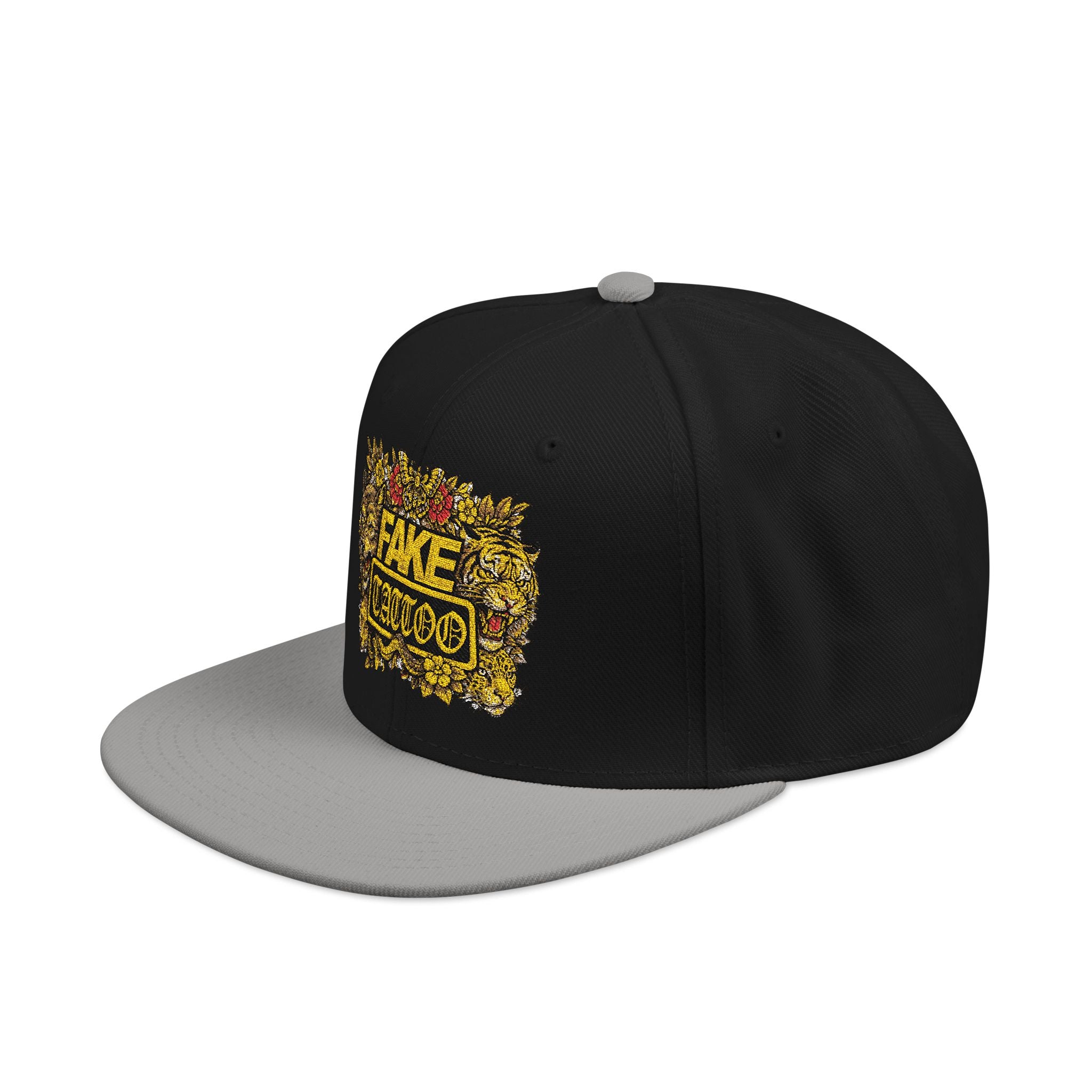 Embroidered 'Game Over' Floral Snapback Hat