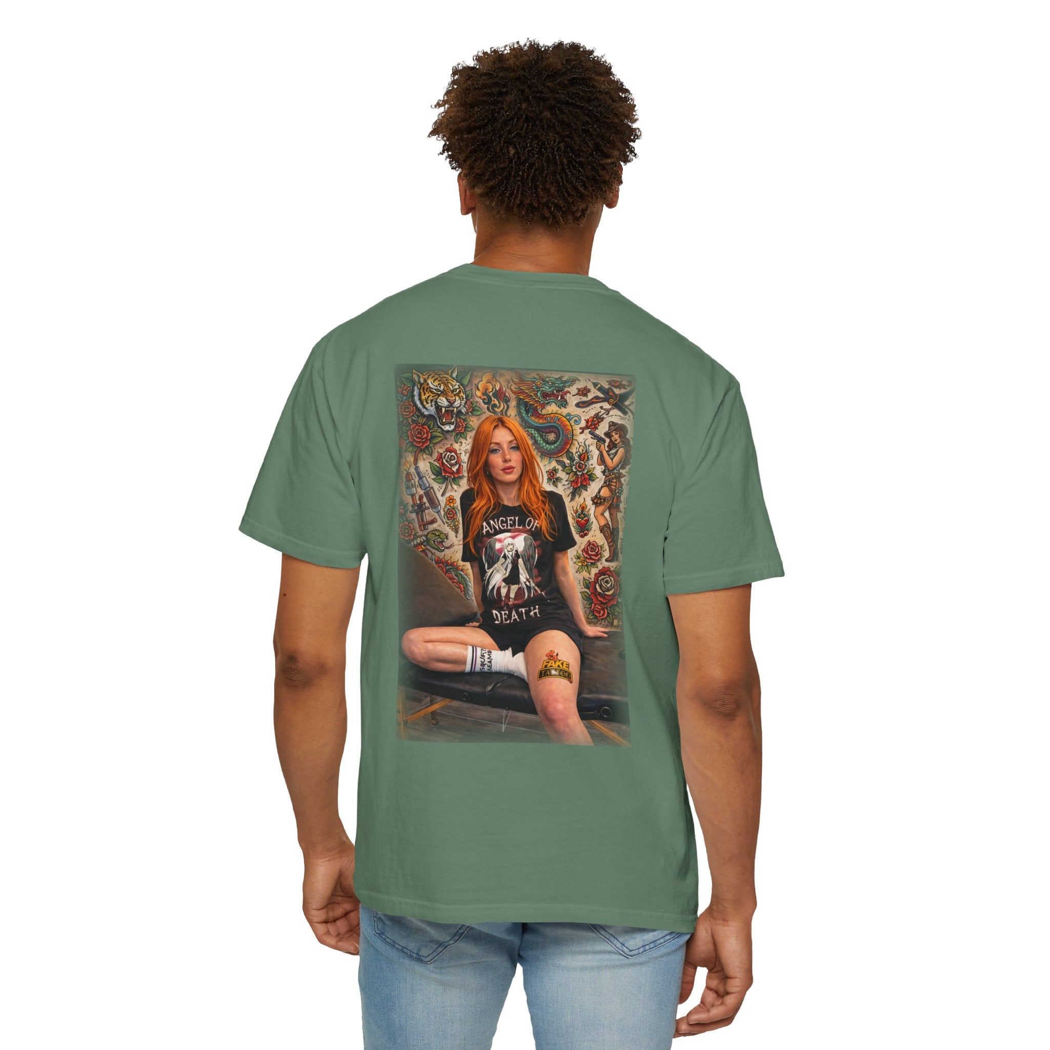 Fake Tattoo Graphic T-Shirt — Redhead Design