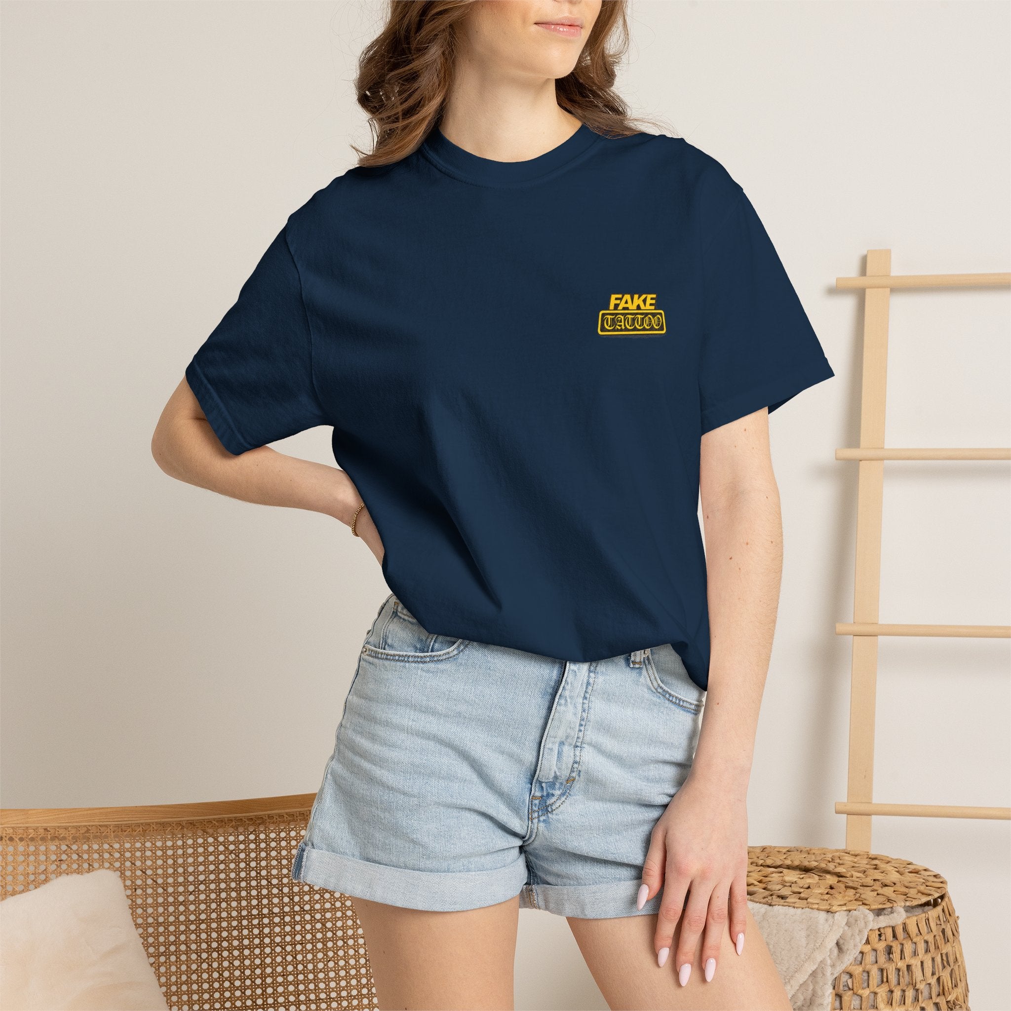 Fake Tattoo Graphic T-Shirt — Redhead Design
