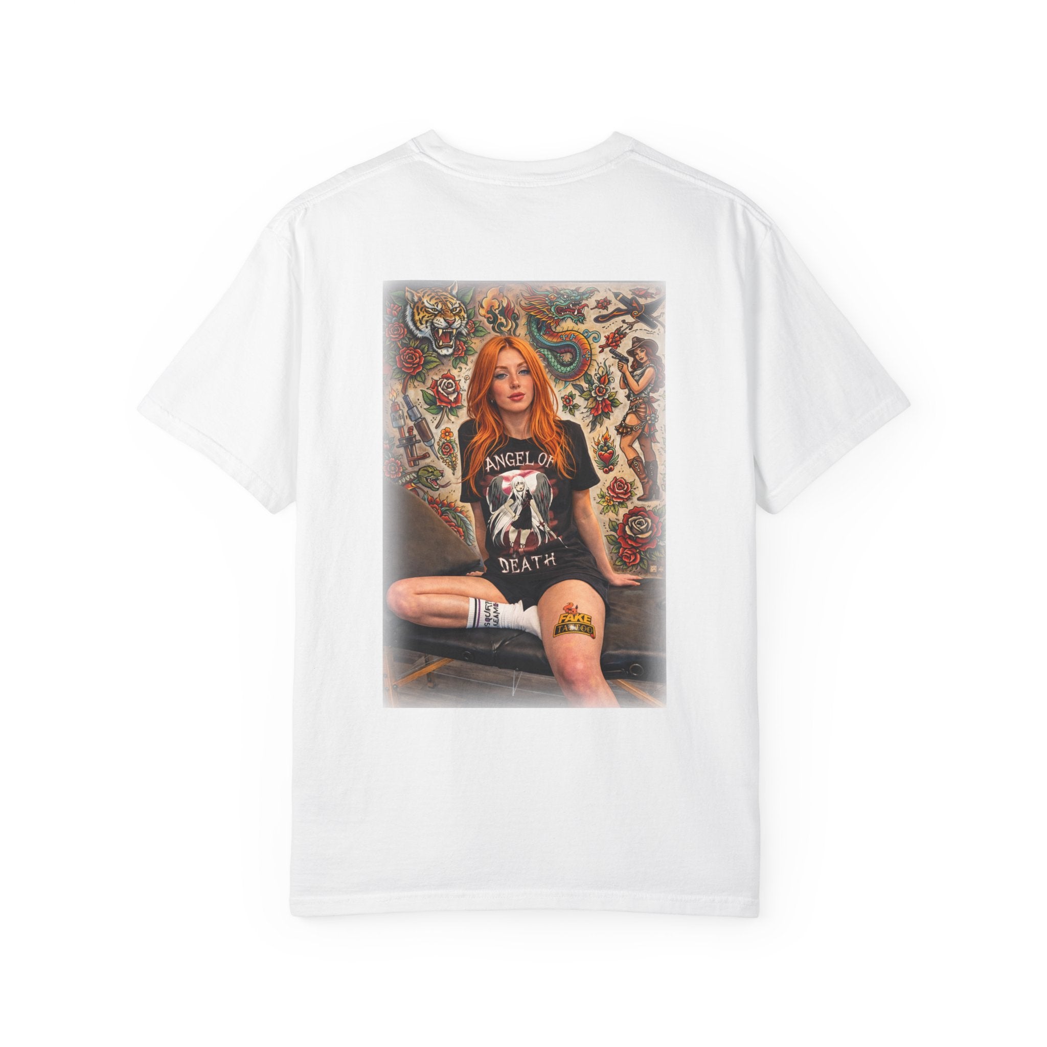 Fake Tattoo Graphic T-Shirt — Redhead Design