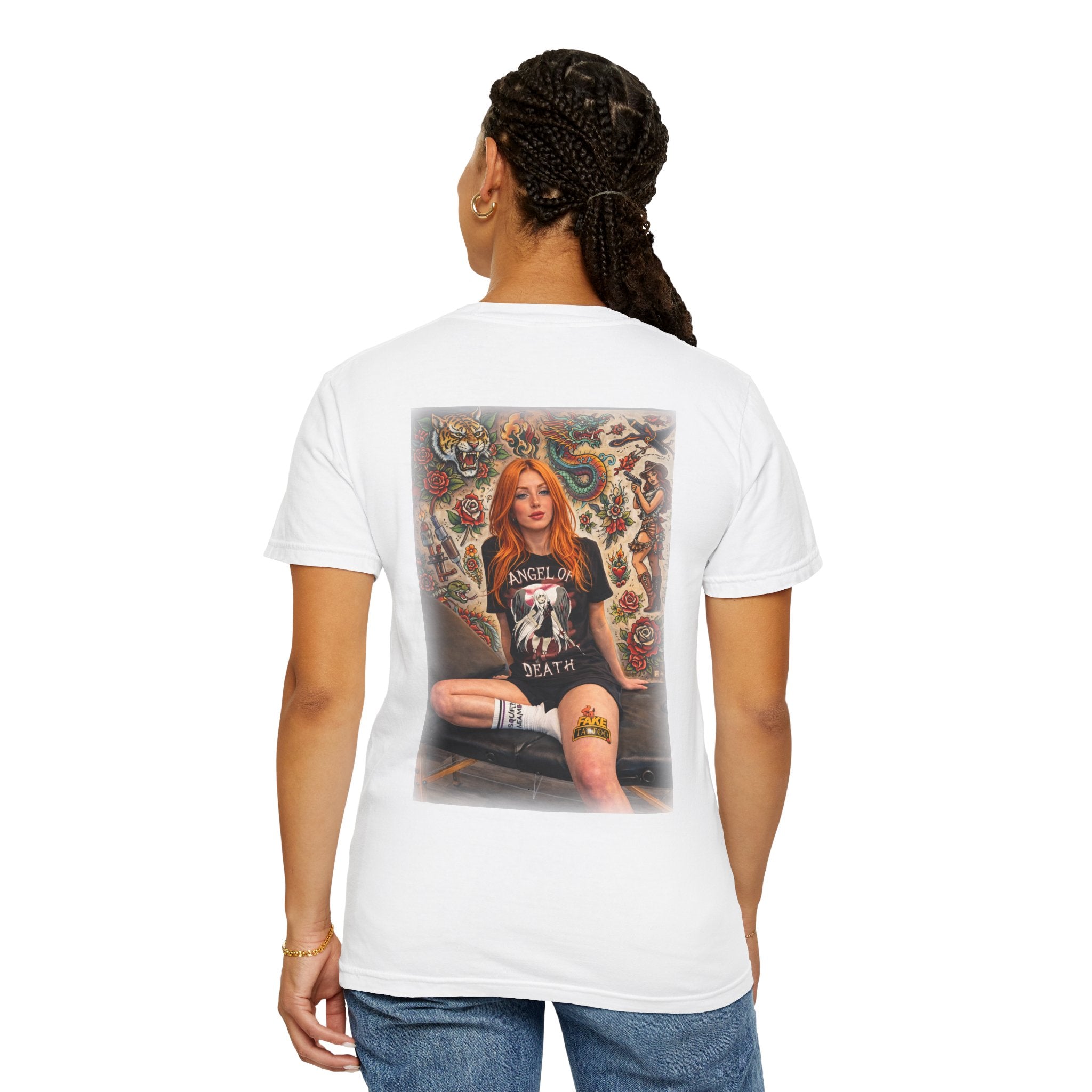 Fake Tattoo Graphic T-Shirt — Redhead Design