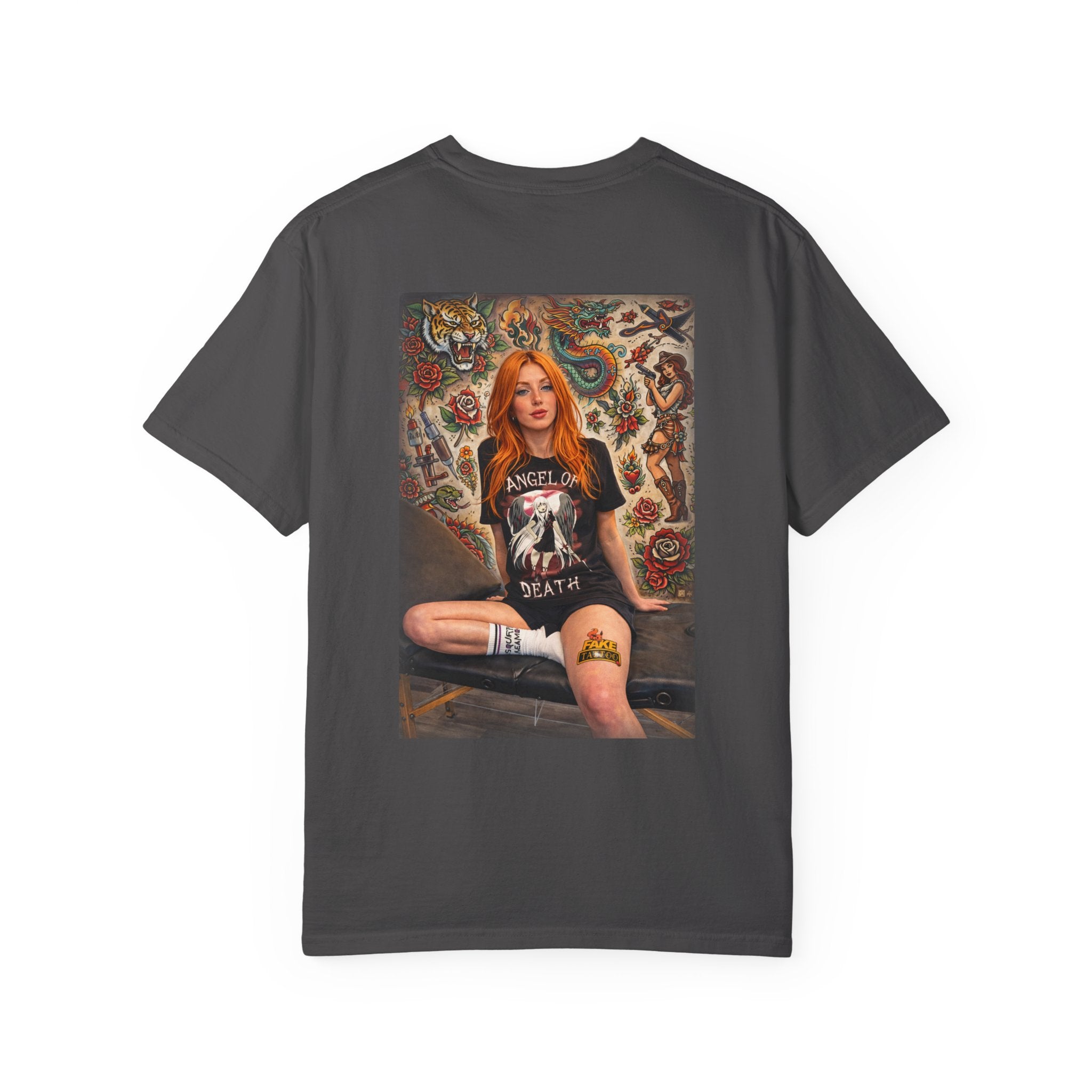 Fake Tattoo Graphic T-Shirt — Redhead Design