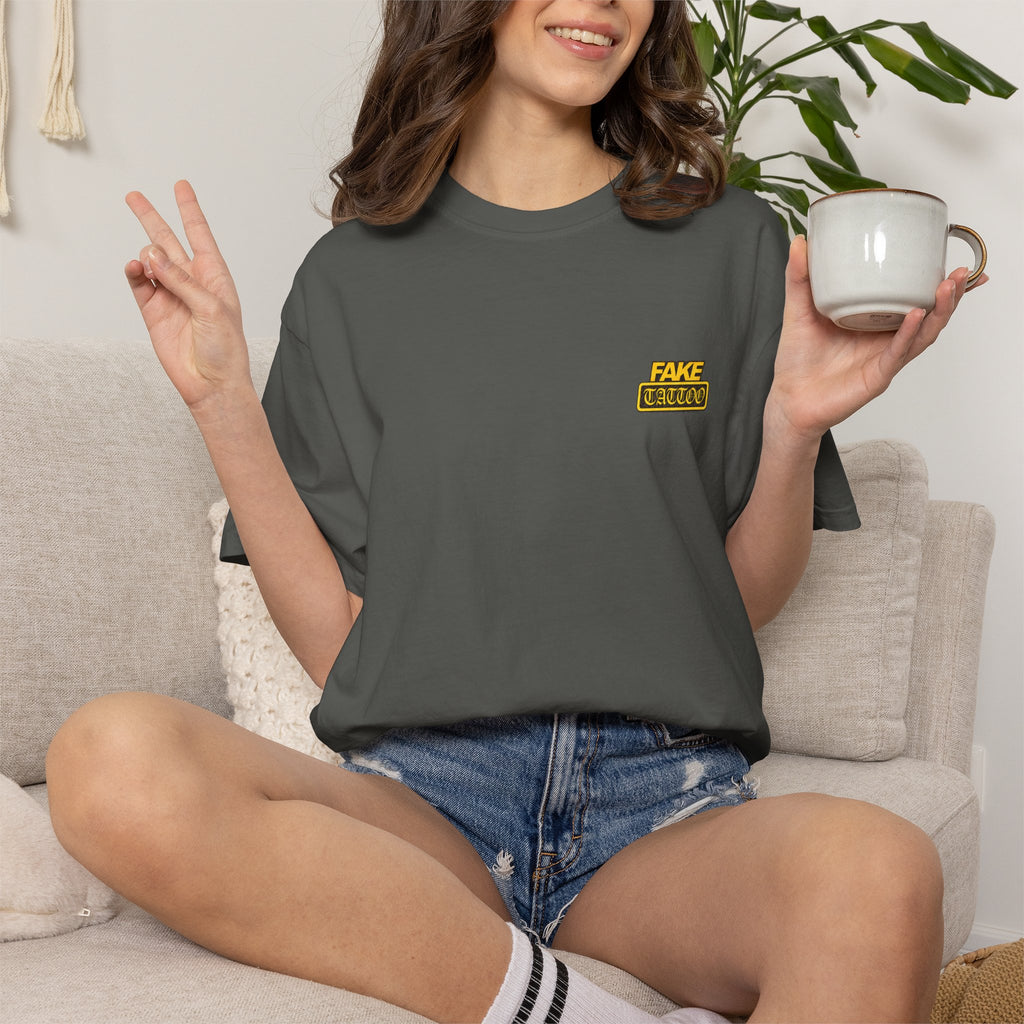 Fake Tattoo Graphic T-Shirt — Redhead Design