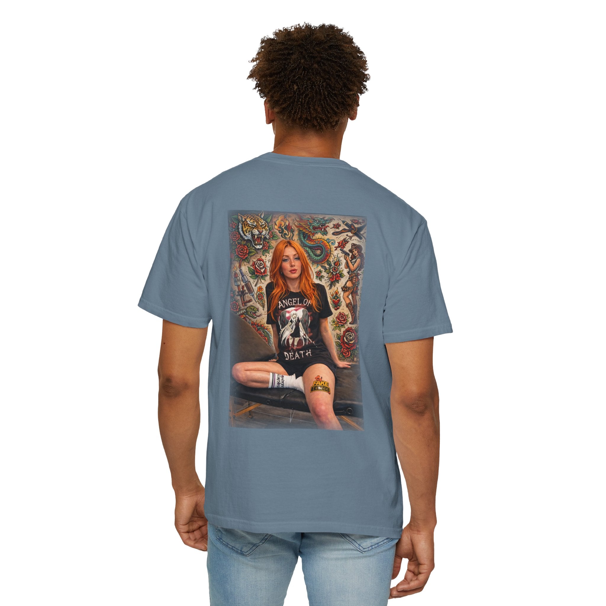Fake Tattoo Graphic T-Shirt — Redhead Design