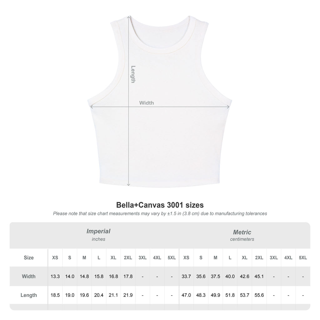 Fake Tattoo Racer Tank Top — Retro Yellow Graphic Crop Top