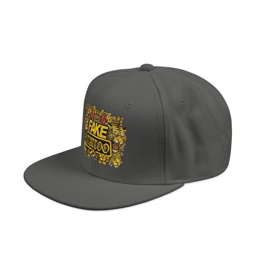 Embroidered 'Game Over' Floral Snapback Hat