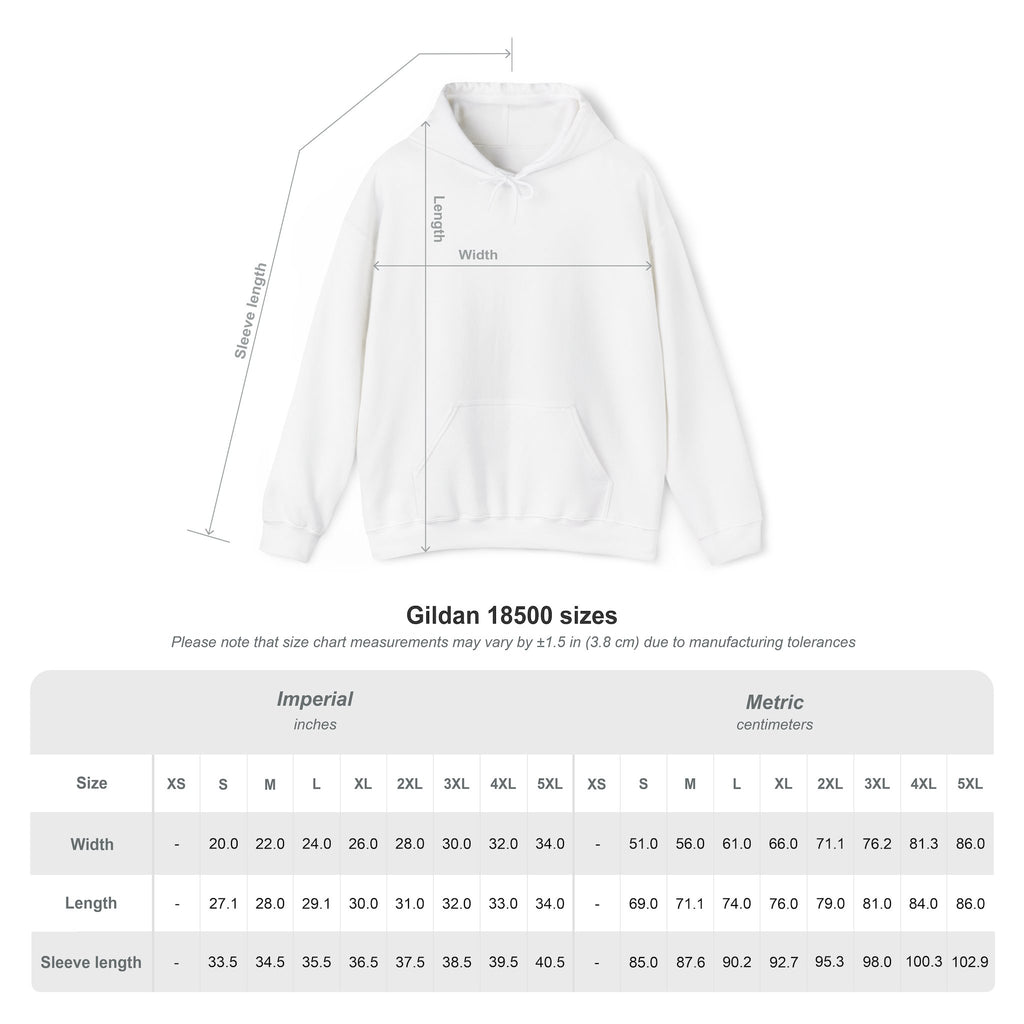 Fake Tattoo Hoodie – Retro Yellow Emblem Back Print Sweatshirt