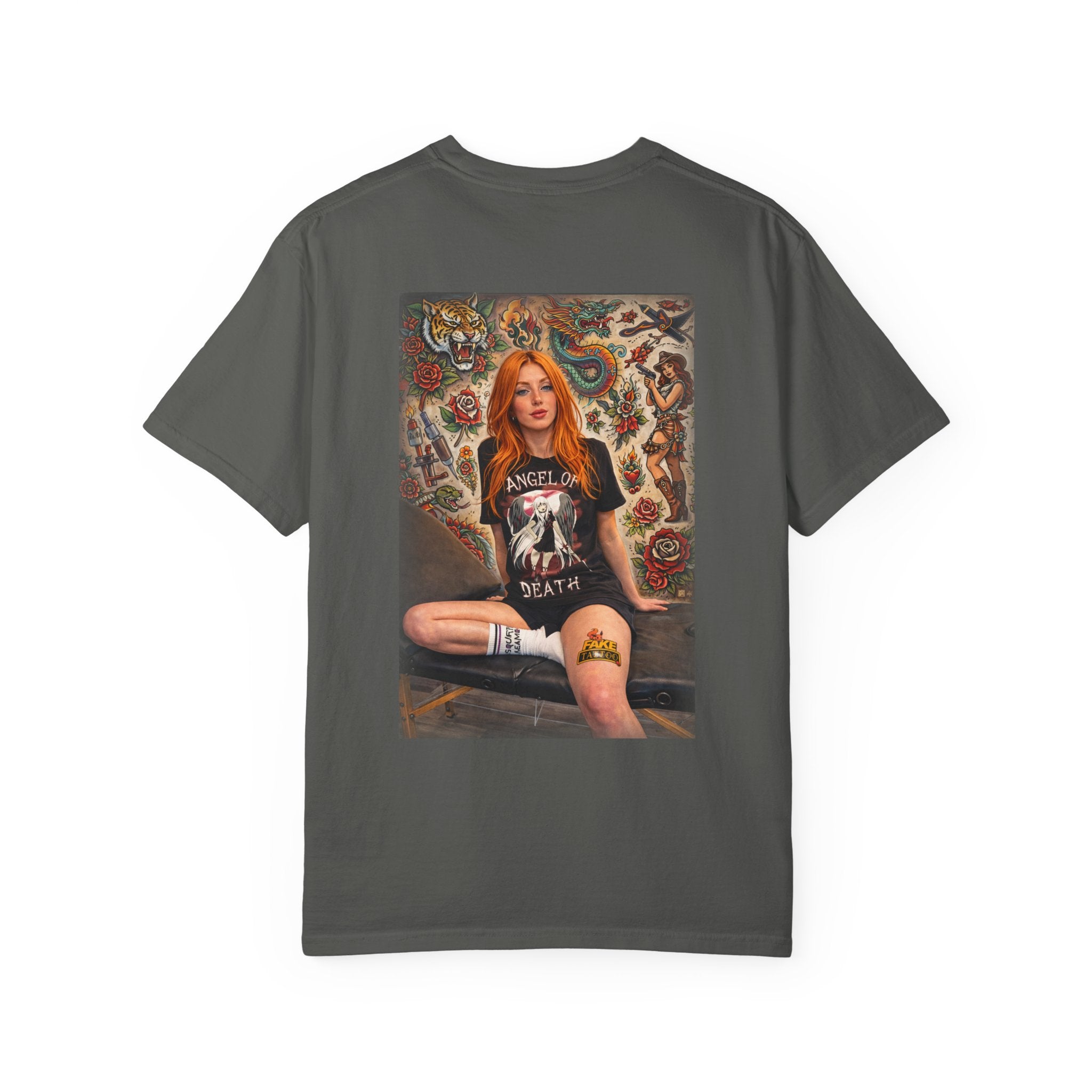 Fake Tattoo Graphic T-Shirt — Redhead Design