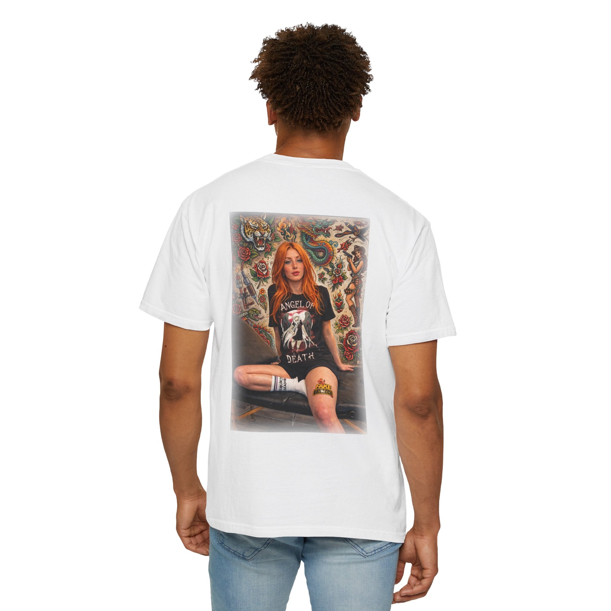 Fake Tattoo Graphic T-Shirt — Redhead Design