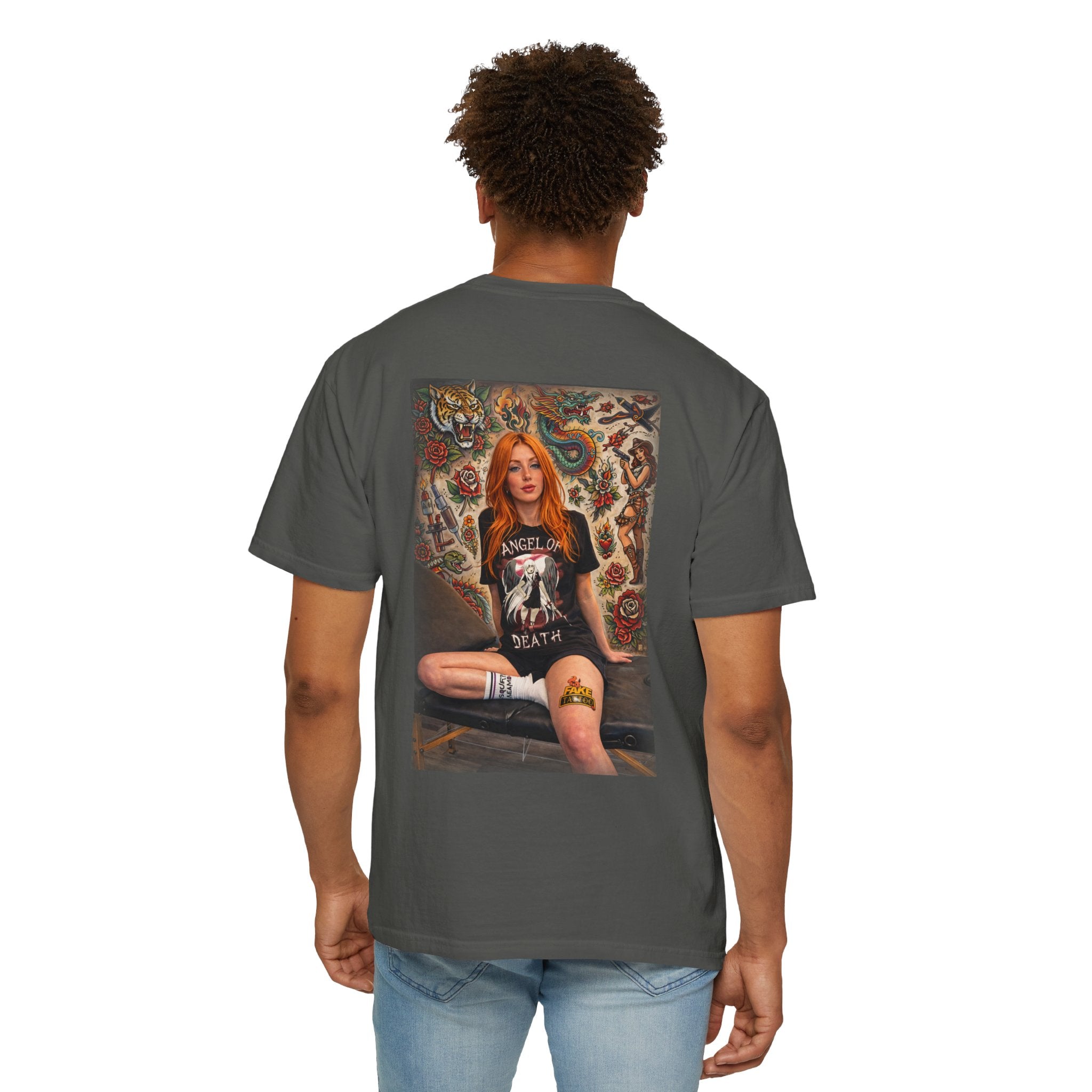Fake Tattoo Graphic T-Shirt — Redhead Design