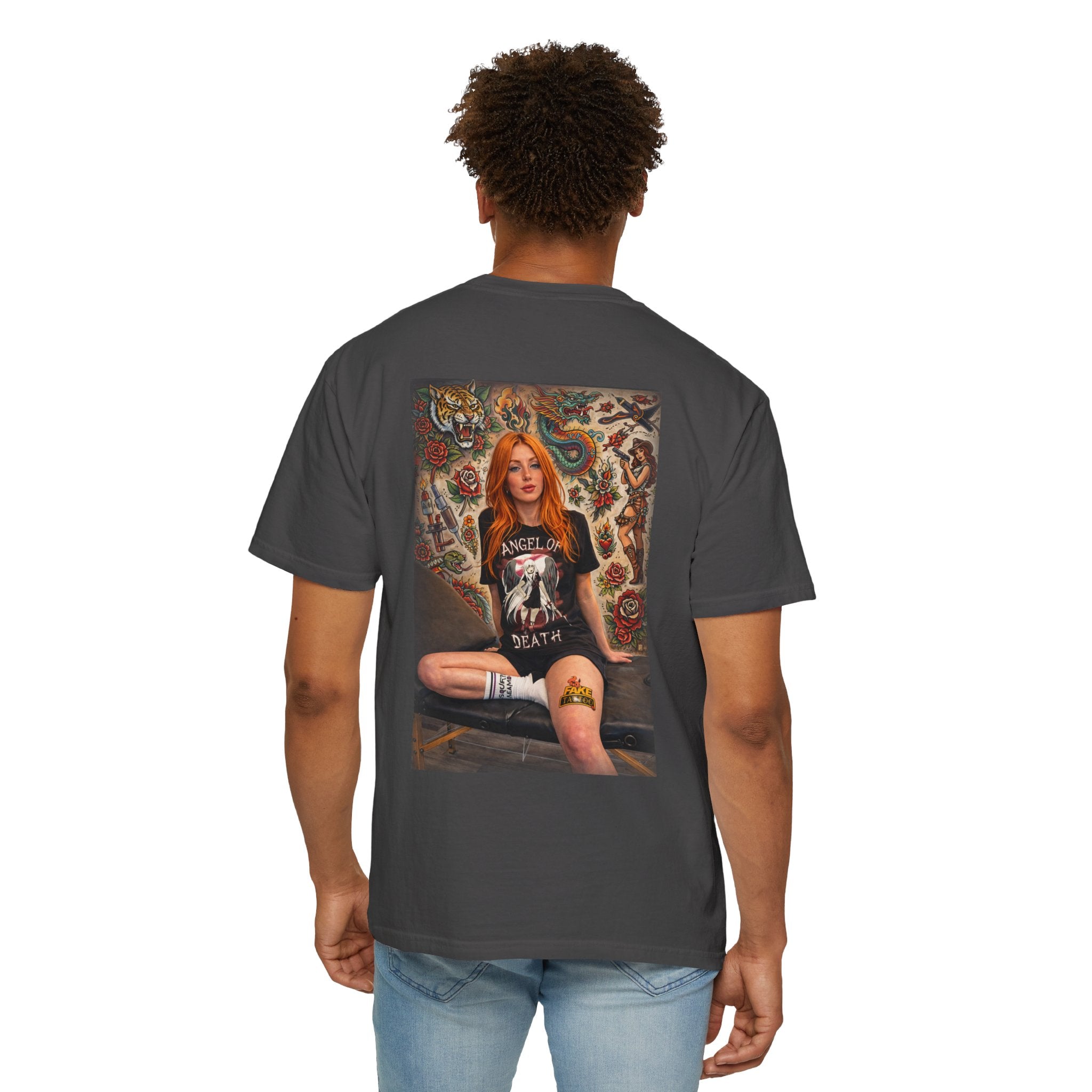 Fake Tattoo Graphic T-Shirt — Redhead Design