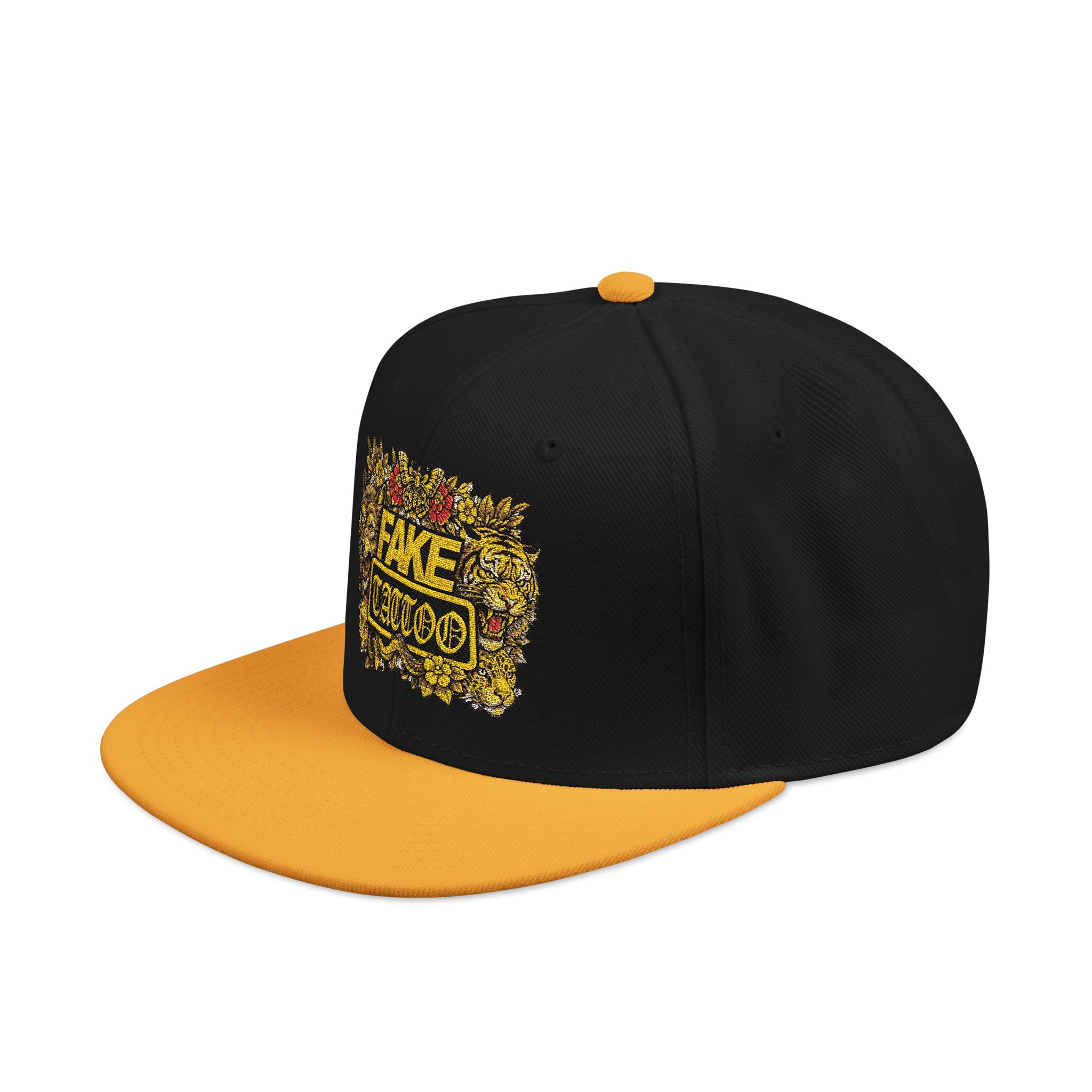 Embroidered 'Game Over' Floral Snapback Hat